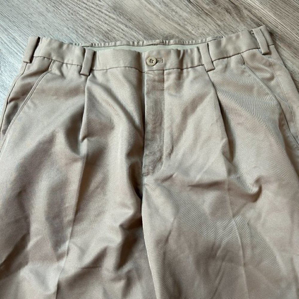 Nike Men's Golf Khaki Pants Size 34x32 - Picture 2 of 7